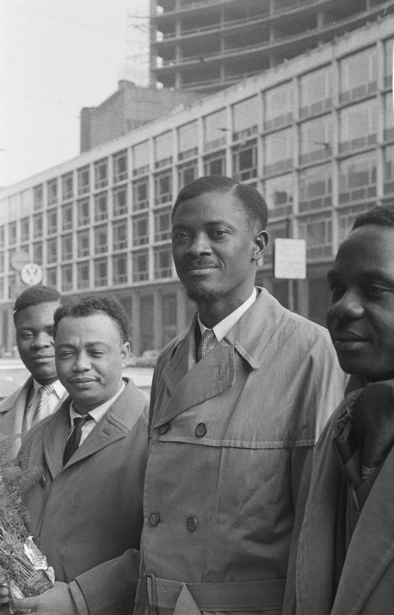 Patrice Lumumba during the Brussels round-table negotiations, 26 January 1960